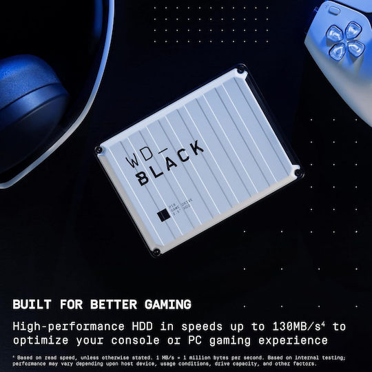 Western Digital WD_Black P10 USB-A 3.0 Εξωτερικός HDD 2TB 2.5" Λευκό