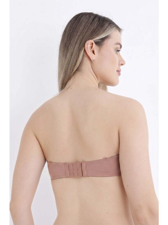 Βιζον Strapless Σουτιέν με Μπανέλες