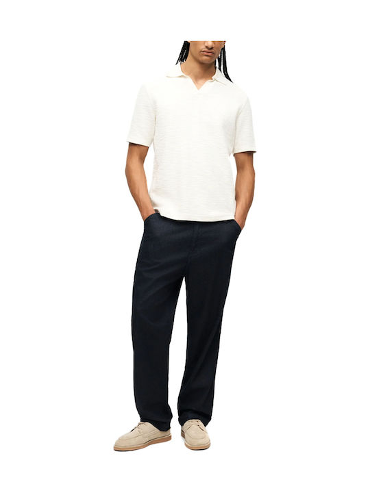 Men's Elastic Blue Jeans Pants