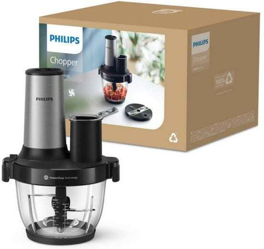 Philips Multi Zerkleinerer 650W mit 2l Behälter Grau