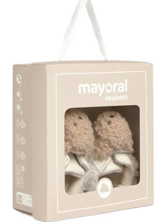 Mayoral Βρεφικά Sneakers Αγκαλιάς Μπεζ