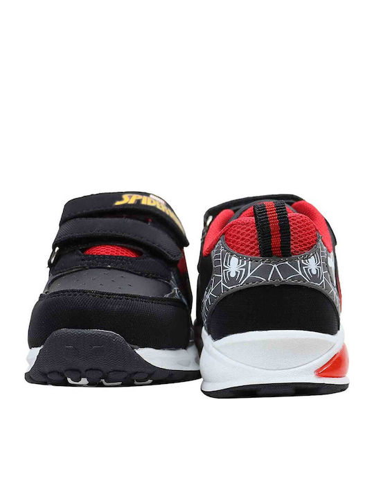 Παιδικά Sneakers με Σκρατς & Φωτάκια Μαύρα