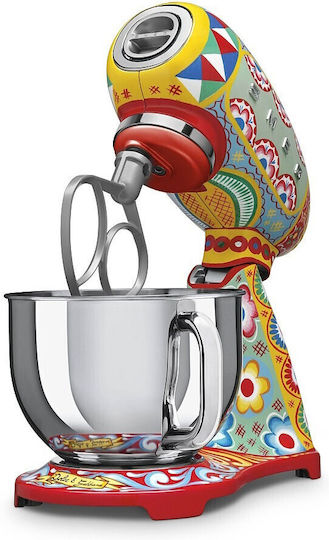 Smeg Кухненски робот 800W с Неръждаем Кaзан 4.8lt Многоцветен
