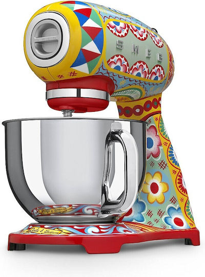 Smeg Кухненски робот 800W с Неръждаем Кaзан 4.8lt Многоцветен