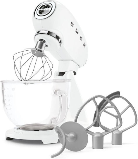 Smeg Кухненски робот 1000W с Неръждаем Казан 4.8lt Бяла