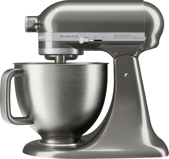 Kitchenaid Artisan Plus Кухненски Робот 325W с Неръждаем Казан 4.7л Медальон Сребро
