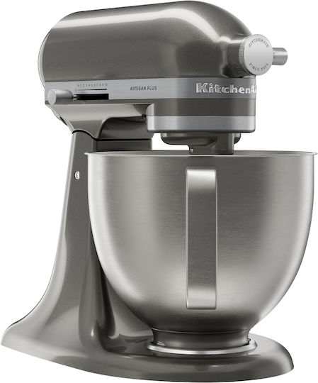 Kitchenaid Artisan Plus Кухненски Робот 325W с Неръждаем Казан 4.7л Медальон Сребро