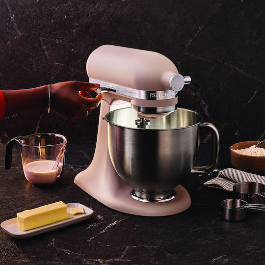 Kitchenaid Mixer Planetar 325W cu Bol din Inox 4.7lt Roz