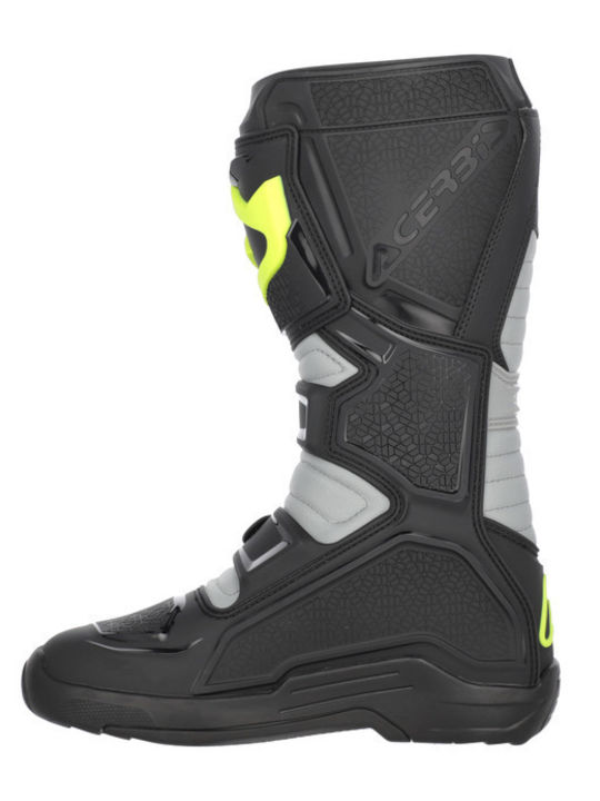 Acerbis X-Team 2.0 Männliche Reitstiefel Motocross Leder Schwarz/Fluo Gelb