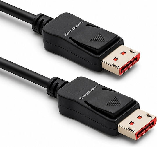 Qoltec DisplayPort male Cable - 3m Grey