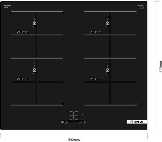 Bosch Series 4 Индукционен Плот Автономен 60x60см