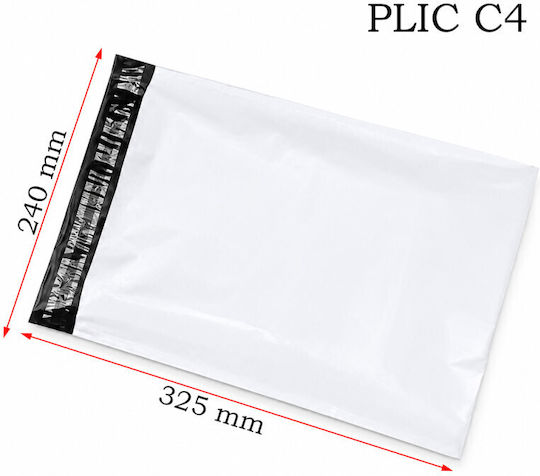 Set 50 Plicuri de curierat C4 240x325 Mm Rezistente pentru ambalare documente produse