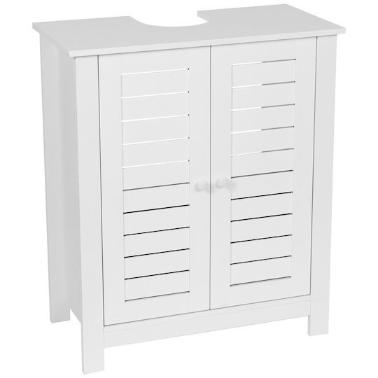 Eurocasa Waschtisch ohne Waschbecken L60xB30xH70cm Weiß Eurocasa Waschtisch ohne Waschbecken L60xB30xH70cm Weiß