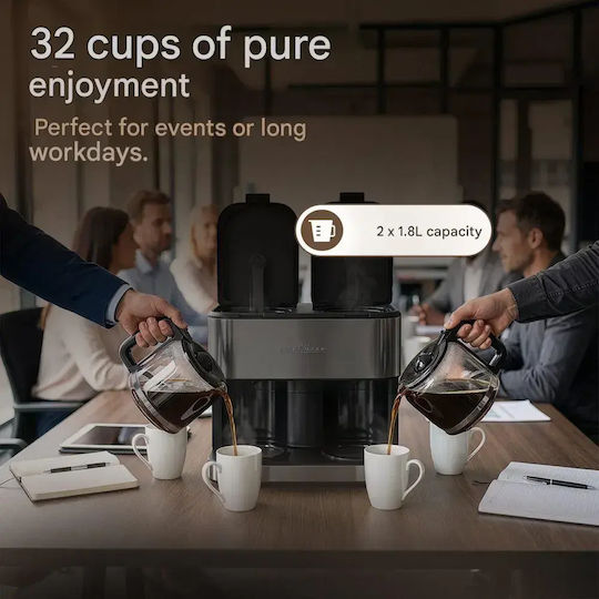 Profi Cook Mașină de cafea cu filtru profesională 1000W cu capacitatea de 3.6lt