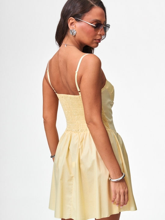 Summer Mini Yellow Dress