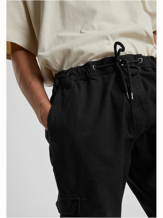 Trousers Cargo Elastic Black