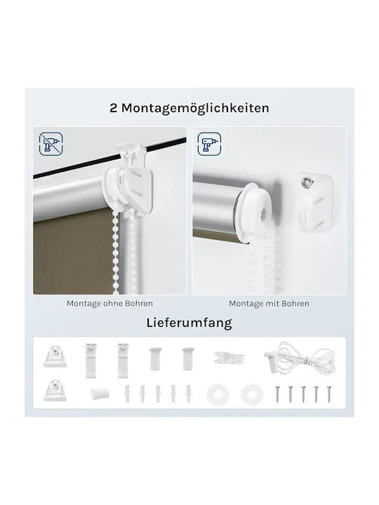 Woltu Woltu Rollos Verdunkelung Grau P60xH120cm