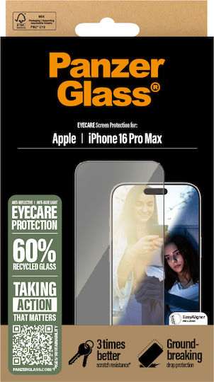 PanzerGlass Tempered Glass (iPhone 17 Pro Max / iPhone 16 Pro Max)