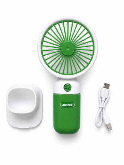 Andowl Handheld USB Orange Fan Q-FS55