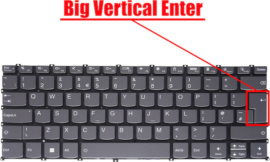 Лаптоп Клавиатура Keyboard Lenovo Ideapad Flex 5 14alc05 82hu 14are05 81x2 14itl5 82bh 14are05 82a2 Pr4sb-uk Sn20w85366 5cb1a14130 5cb1a13481 5cb1a13483 Uk No Frame Backlight Сива Код.40728ukbl