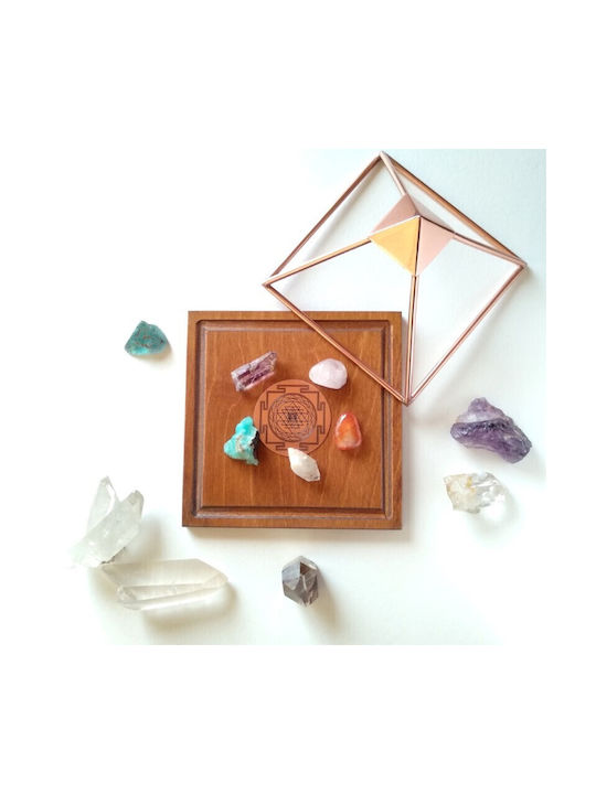Piramidă Meru Din Cupru Handmade Diagramă Sacră Sri Yantra Activată Încărcare Energizare Feng Shui Meditație