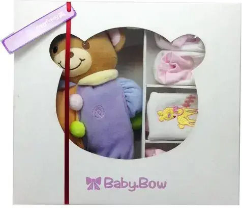 Babybow Подаръчен Комплект За Бебета За Момиче 4 Бройки