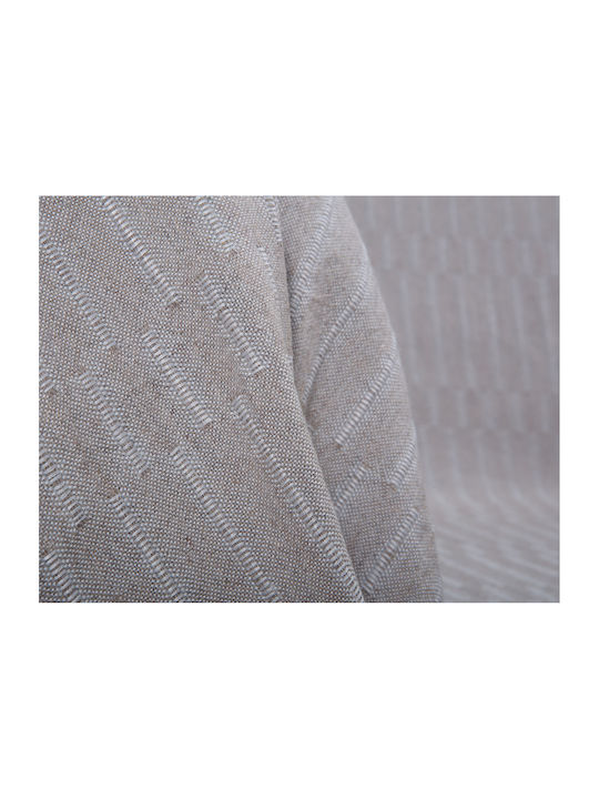 Silk Fashion 25632 Sesselüberwurf Jacquard 180x180cm Light Camel