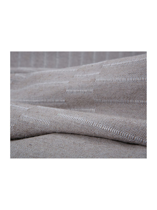 Silk Fashion 25632 Sesselüberwurf Jacquard 180x180cm Light Camel