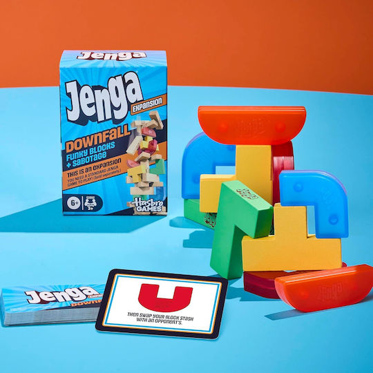 Επέκταση Παιχνιδιού Jenga Downfall για 2+ Παίκτες 6+ Ετών G2892 (EN) Hasbro