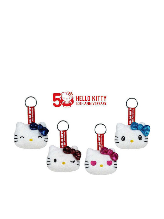 Softies Hello Kitty Plush Keychain 10x8cm 4 Colours Light Blue Bow
