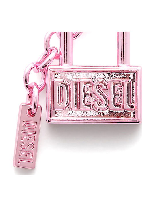 Diesel Metal Padlock Design Charm Women Diesel Pink X10809-p9137-hb516