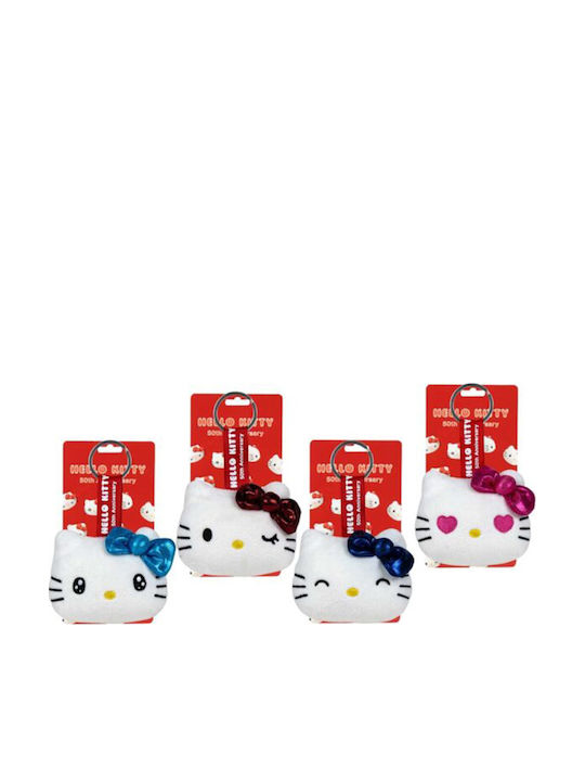 Softies Hello Kitty Plush Keychain 10x8cm 4 Colours Blue Bow
