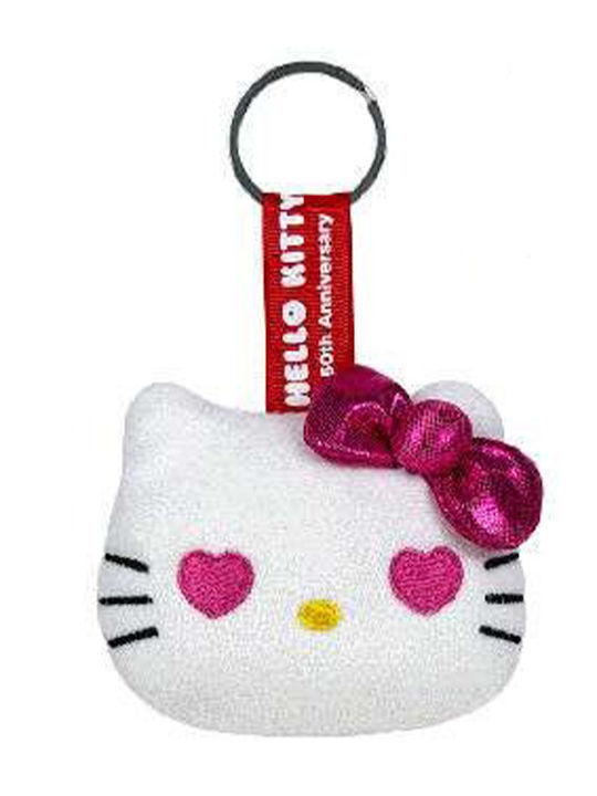 Softies Hello Kitty Plush Keychain 10x8cm 4 Colours Pink Bow