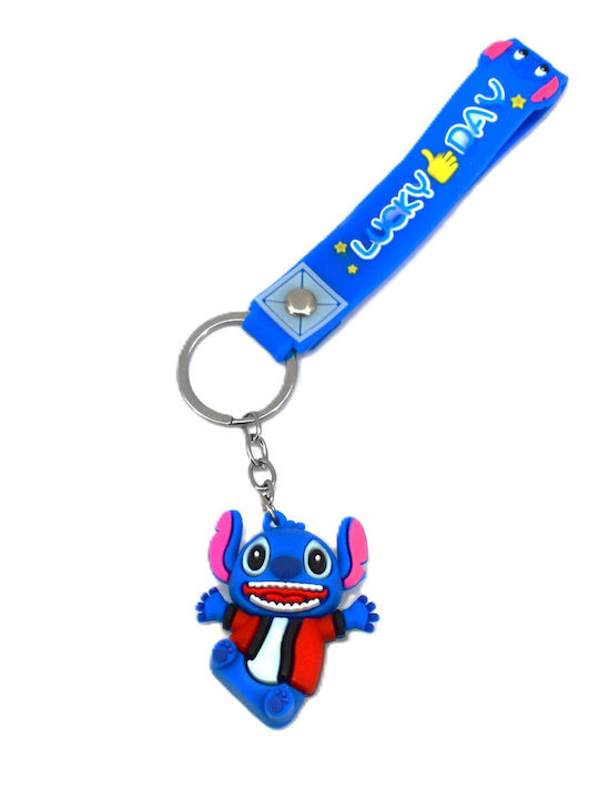 Stitch Sitting Blue Keychain Hanging Keychain K.15436-2 Stitch Sitting Blue Keychain Hanging Keychain K.15436-2
