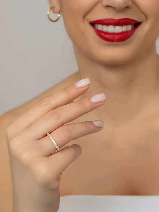 Women's Ring with Zircon from 9K Gold