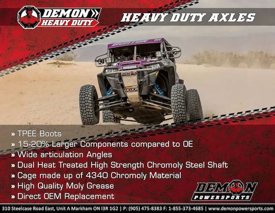 Demon Rear Right Left Half Axle Paxl-6076hd Polaris Sportsman 570 4x4 14-20