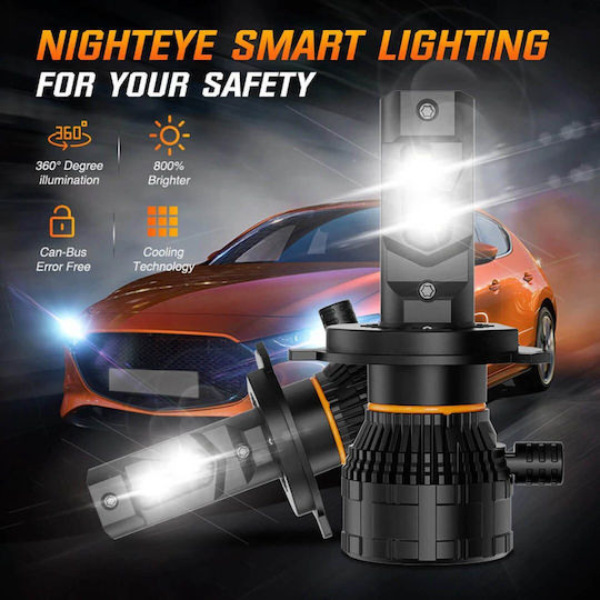 Nighteye A315 S26 H7 Car Lamps 200w 40000lm 6500k Cold White Ip68 2pcs