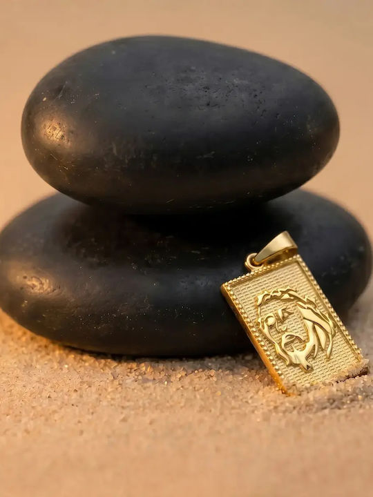 Kinder Amulett Kinder Amulette Doppelseitiger Konstantin-Münze aus Gold 14K 056027