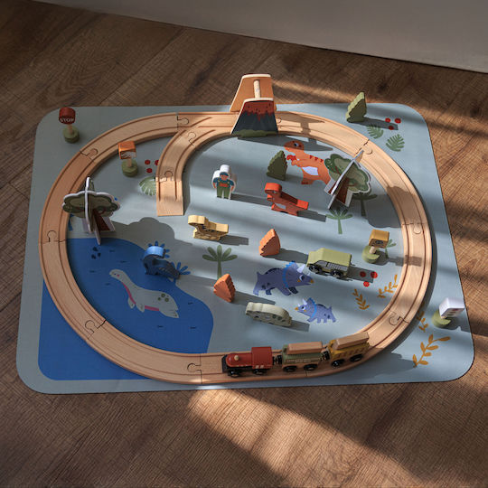 Mamabrum Spielset mit Holz Zug für 3+ Jahre