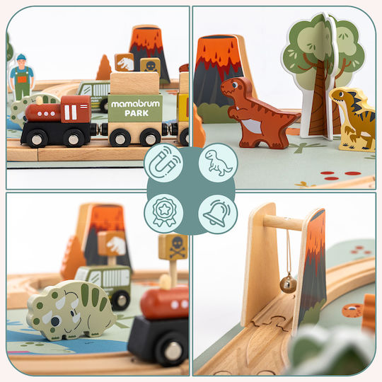 Mamabrum Spielset mit Holz Zug für 3+ Jahre