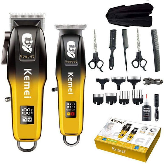 Kemei Professionelles Haarschneider Set Schwarz KM-8501