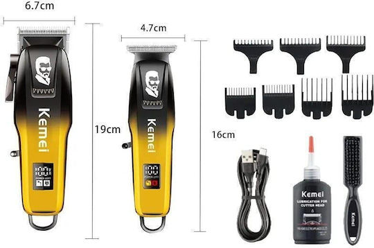 Kemei Professionelles Haarschneider Set Schwarz KM-8501