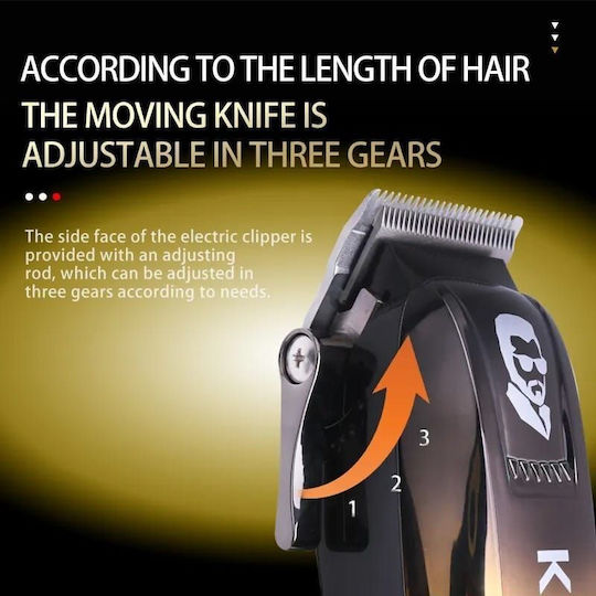 Kemei Professionelles Haarschneider Set Schwarz KM-8501