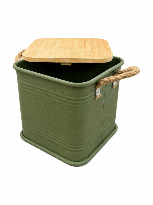 Metallisches Aufbewahrungsbox mit Deckel 26x26x26cm