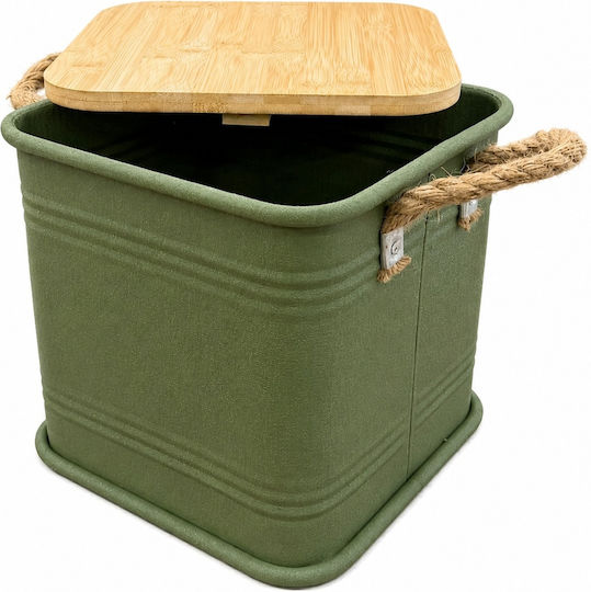 Metallisches Aufbewahrungsbox mit Deckel 26x26x26cm
