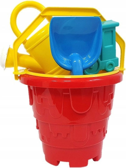 Set Mare De Nisip Găleată Stropitoare 7 Bucăți Producție Poloneză