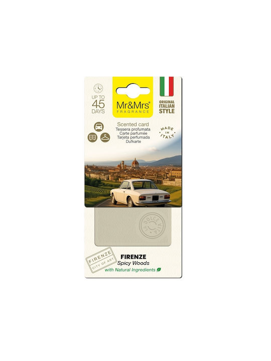Scented Card Firenze Grey La Dolce Vita Mr&mrs Fragrance