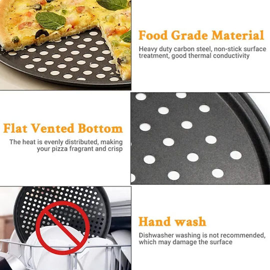 Aluminum Perforated Baking Pan with Non-Stick Interior Coating