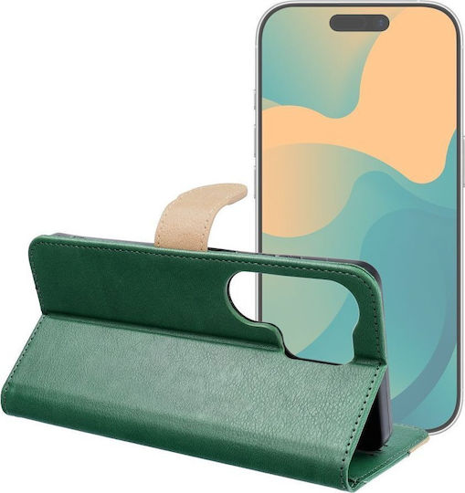 Flip Case Motorola G67 G77 Book Grün Gold