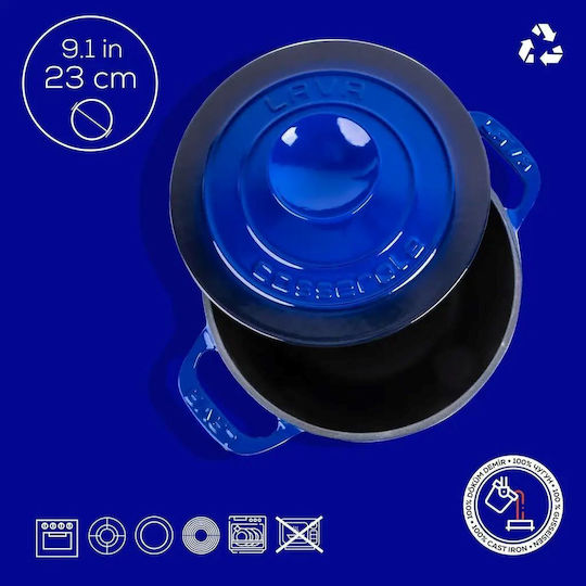 Lava Experience Βαθιά Κατσαρόλα από Μαντέμι 4.9lt /